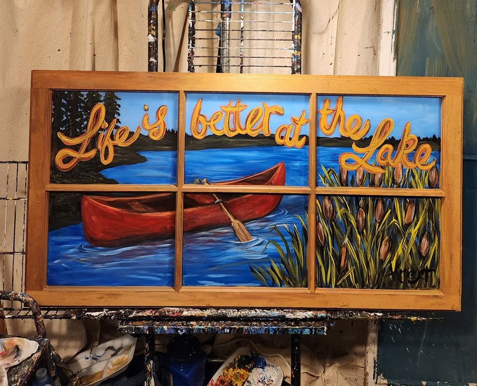 milltown artwork lake life
