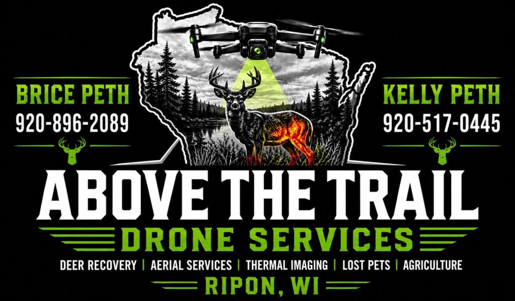 above the trail drone